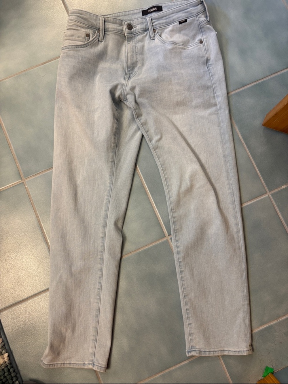 Mavi Jake Slim Leg Light Blue Denim Jeans